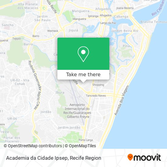 Academia da Cidade Ipsep map