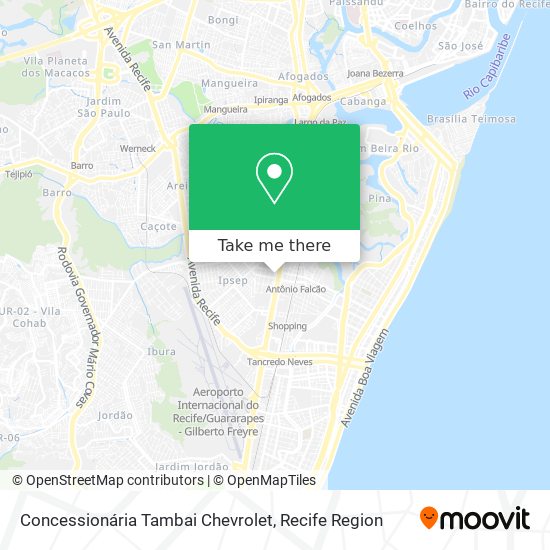 Concessionária Tambai Chevrolet map