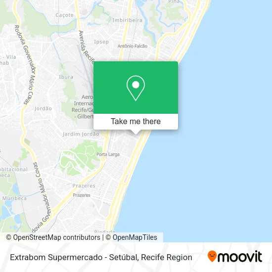 Extrabom Supermercado - Setúbal map