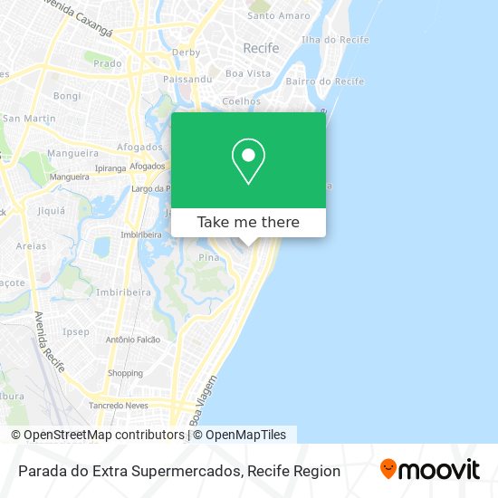 Parada do Extra Supermercados map