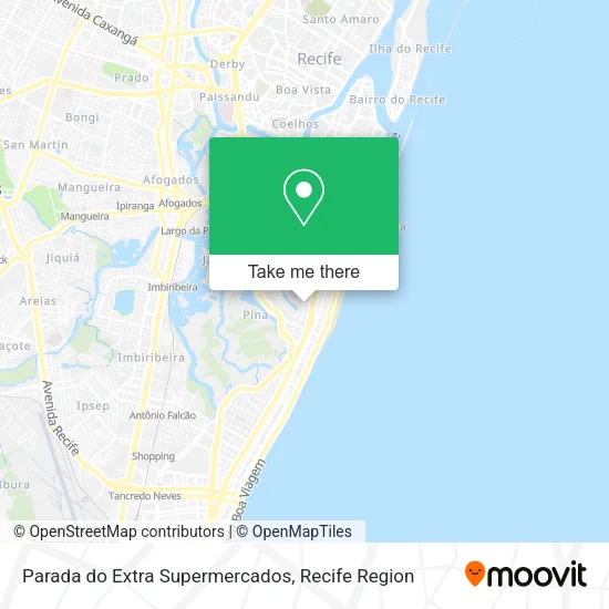 Parada do Extra Supermercados map