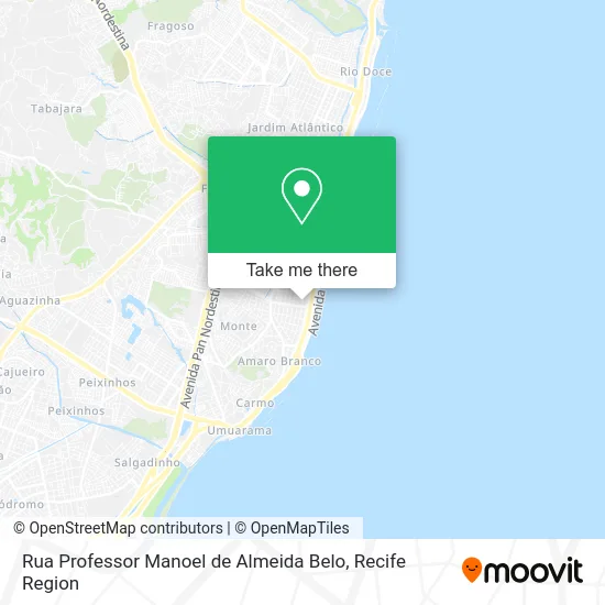Rua Professor Manoel de Almeida Belo map