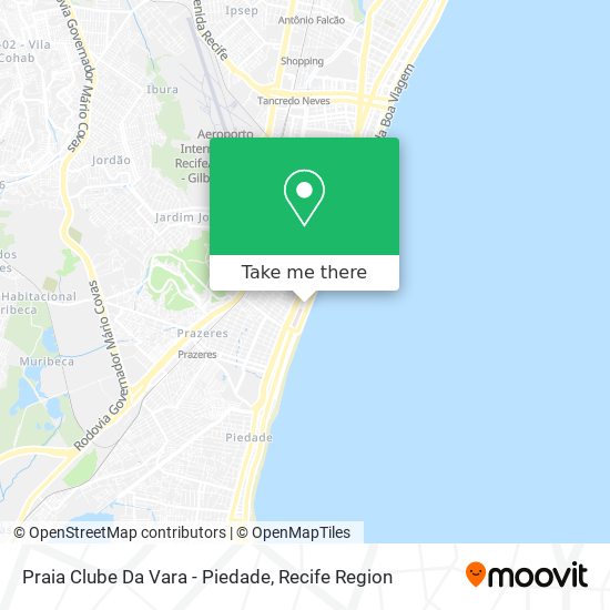 Praia Clube Da Vara - Piedade map