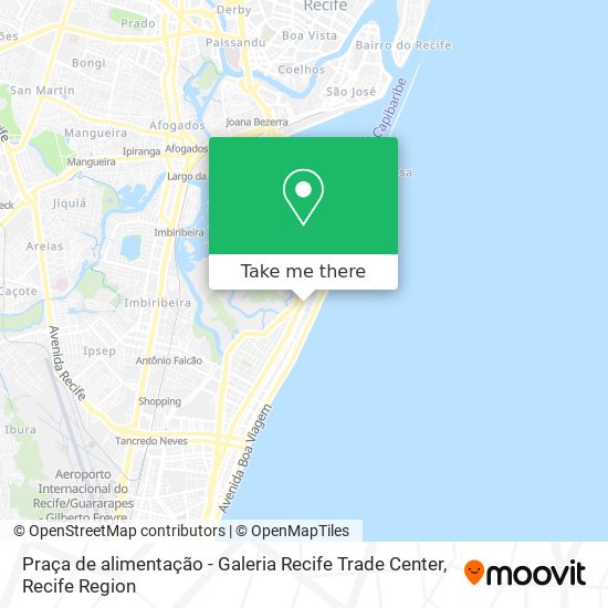 Praça de alimentação - Galeria Recife Trade Center map