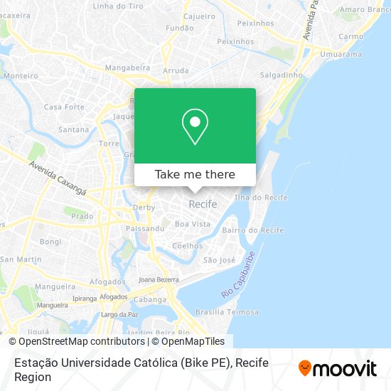 Estação Universidade Católica (Bike PE) map