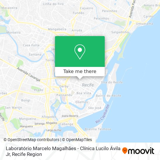 Mapa Laboratório Marcelo Magalhães - Clínica Lucilo Ávila Jr