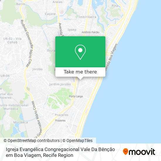 Igreja Evangélica Congregacional Vale Da Bênção em Boa Viagem map