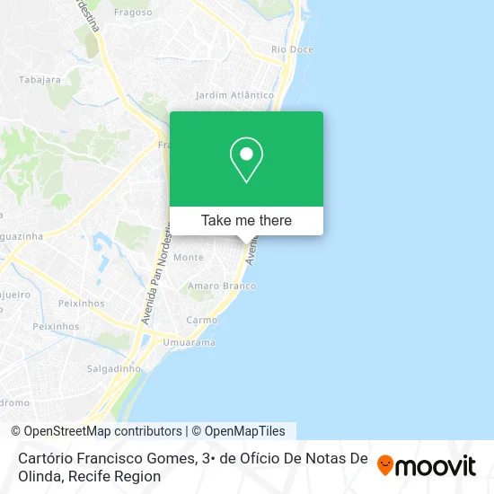 Cartório Francisco Gomes, 3• de Ofício De Notas De Olinda map