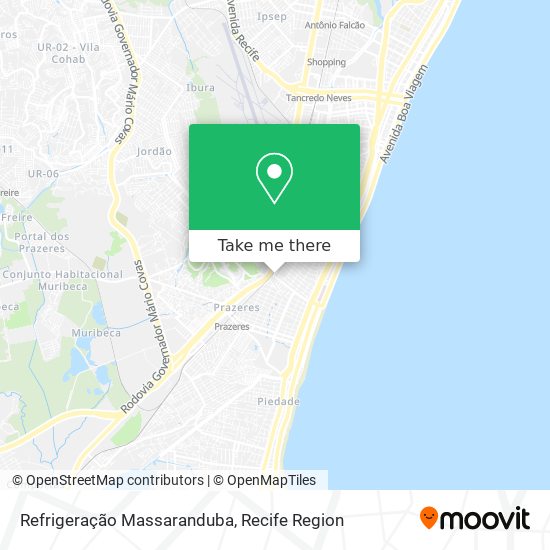 Refrigeração Massaranduba map