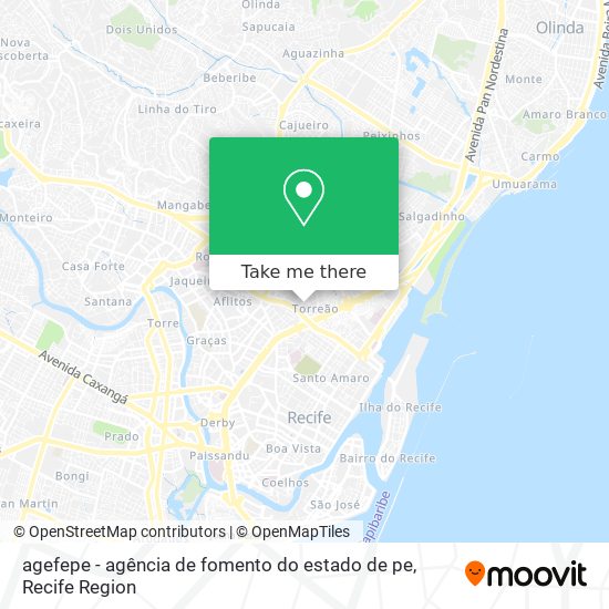 agefepe - agência de fomento do estado de pe map