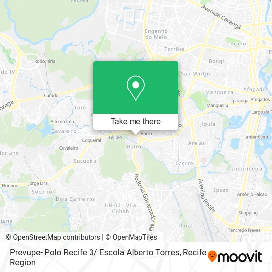 Prevupe- Polo Recife 3/ Escola Alberto Torres map