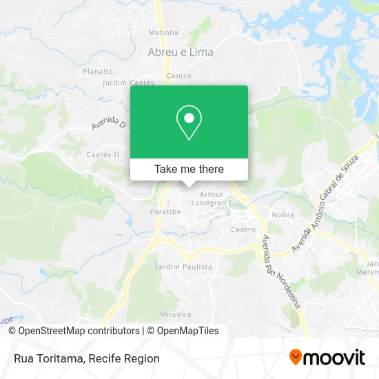 Rua Toritama map