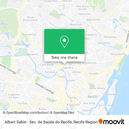Mapa Albert Sabin - Sec. de Saúde do Recife