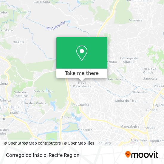Córrego do Inácio map