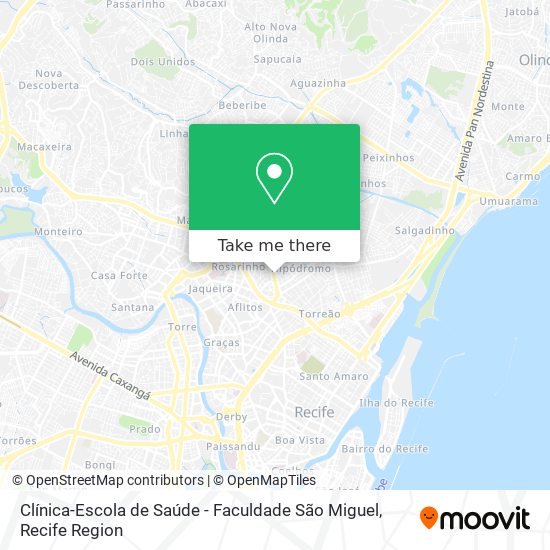 Clínica-Escola de Saúde - Faculdade São Miguel map