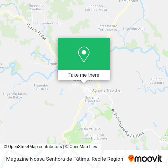 Magazine Nossa Senhora de Fátima map