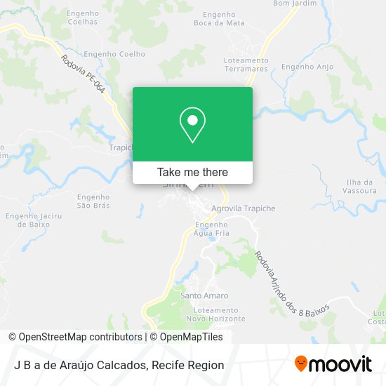 J B a de Araújo Calcados map