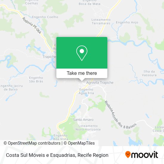 Costa Sul Móveis e Esquadrias map