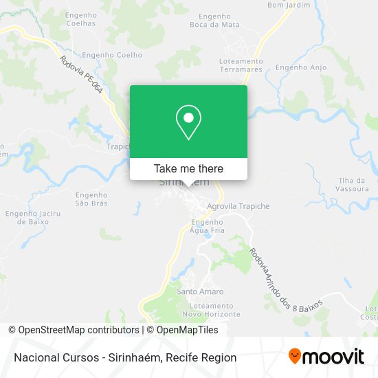Nacional Cursos - Sirinhaém map