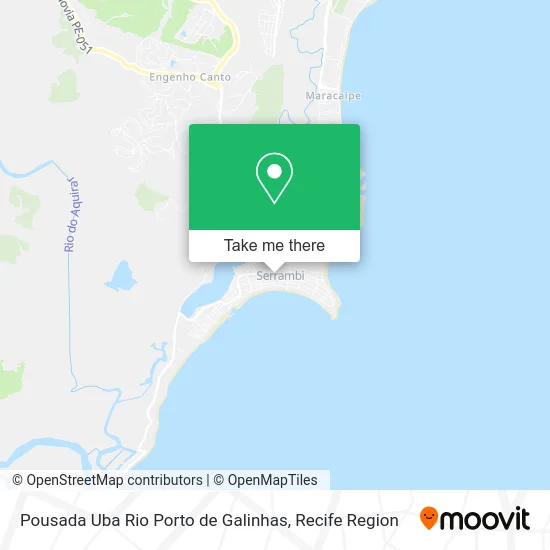 Pousada Uba Rio Porto de Galinhas map