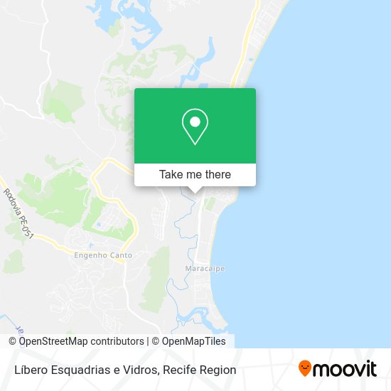 Líbero Esquadrias e Vidros map