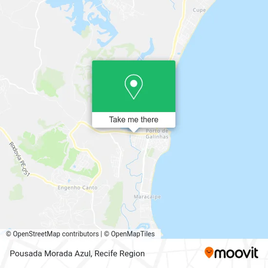 Pousada Morada Azul map