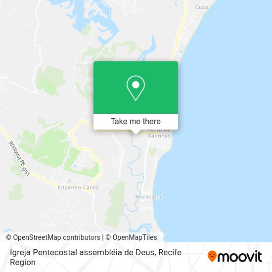 Igreja Pentecostal assembléia de Deus map