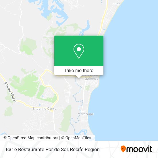 Bar e Restaurante Por do Sol map
