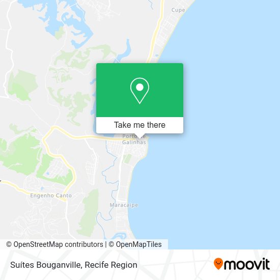 Suítes Bouganville map
