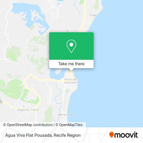 Água Viva Flat Pousada map