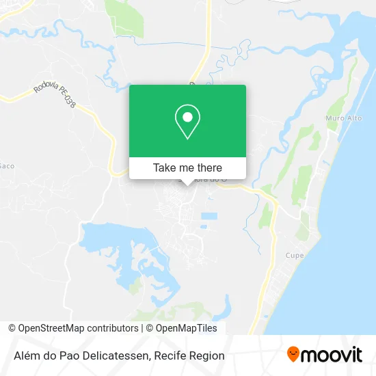 Além do Pao Delicatessen map