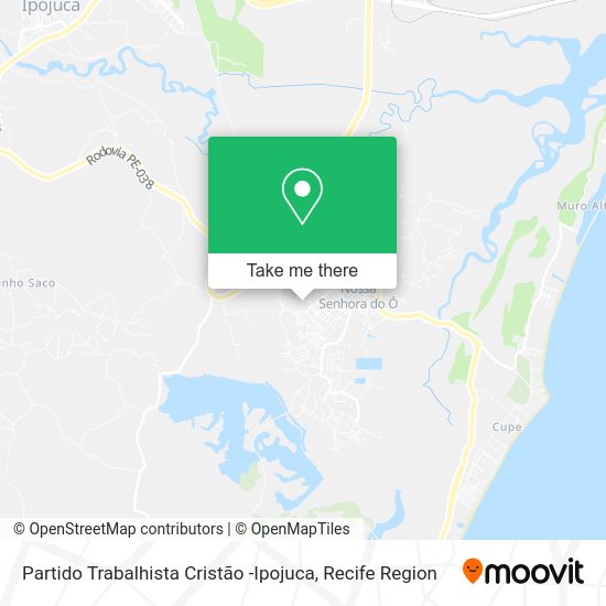 Partido Trabalhista Cristão -Ipojuca map