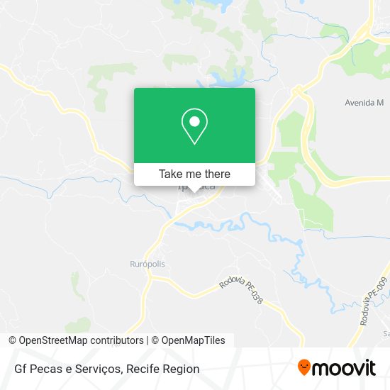Gf Pecas e Serviços map