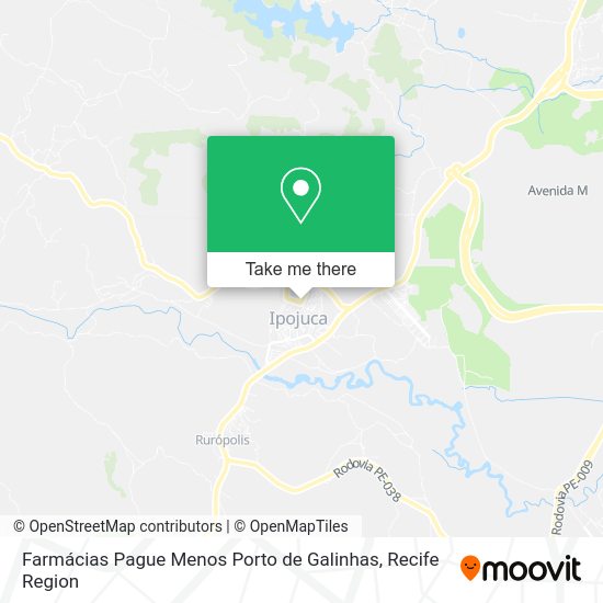 Farmácias Pague Menos Porto de Galinhas map