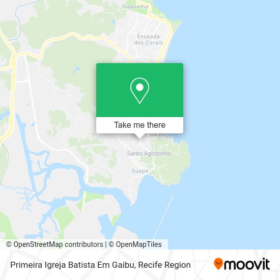 Primeira Igreja Batista Em Gaibu map