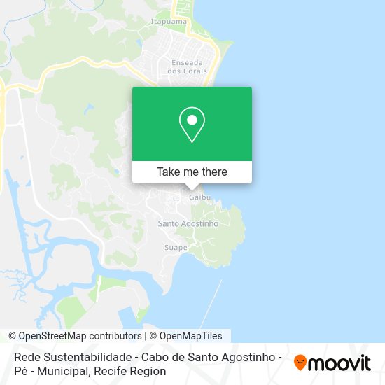 Rede Sustentabilidade - Cabo de Santo Agostinho - Pé - Municipal map