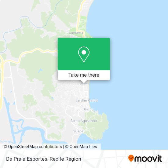 Da Praia Esportes map