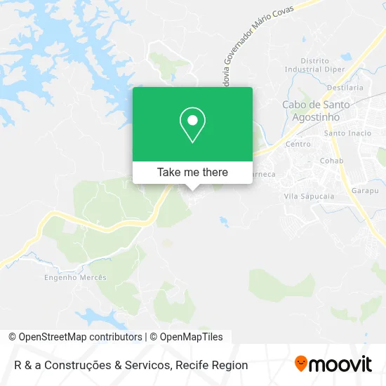 R & a Construções & Servicos map