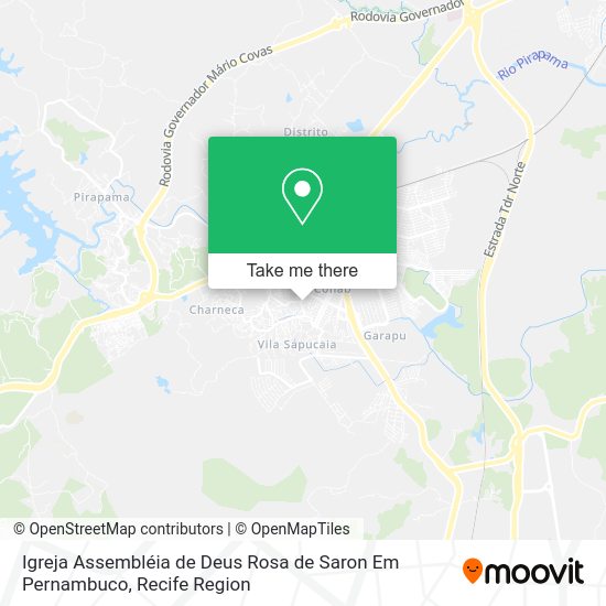 Igreja Assembléia de Deus Rosa de Saron Em Pernambuco map