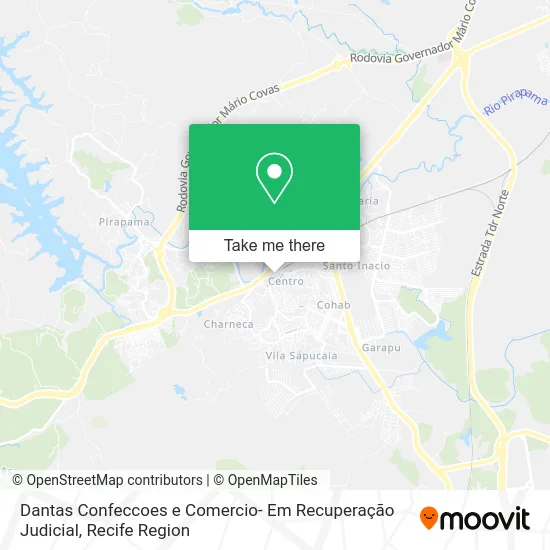Dantas Confeccoes e Comercio- Em Recuperação Judicial map
