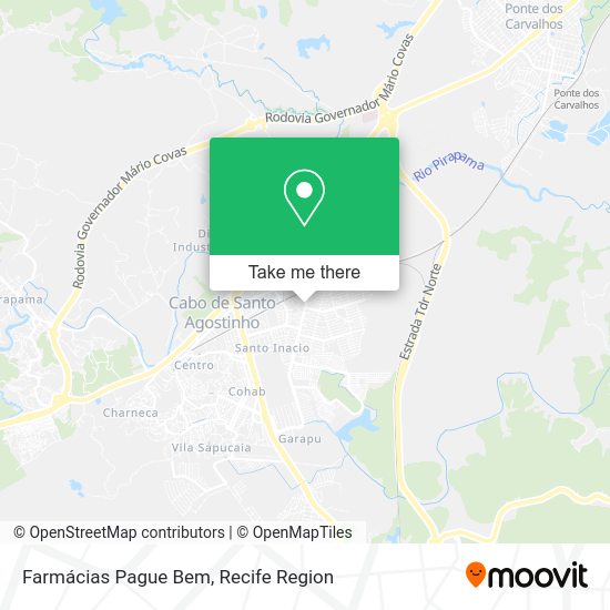 Farmácias Pague Bem map