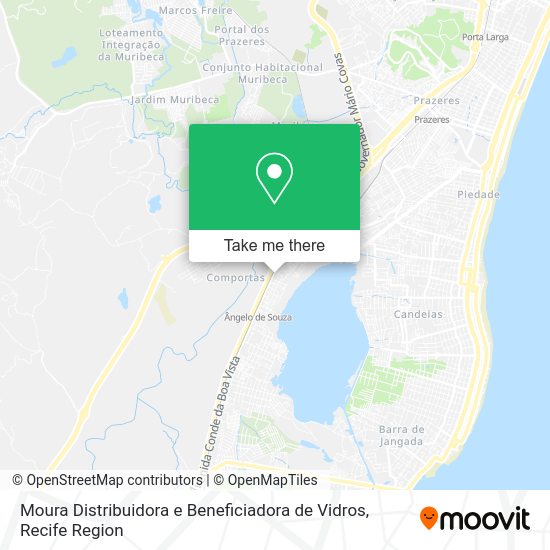 Moura Distribuidora e Beneficiadora de Vidros map
