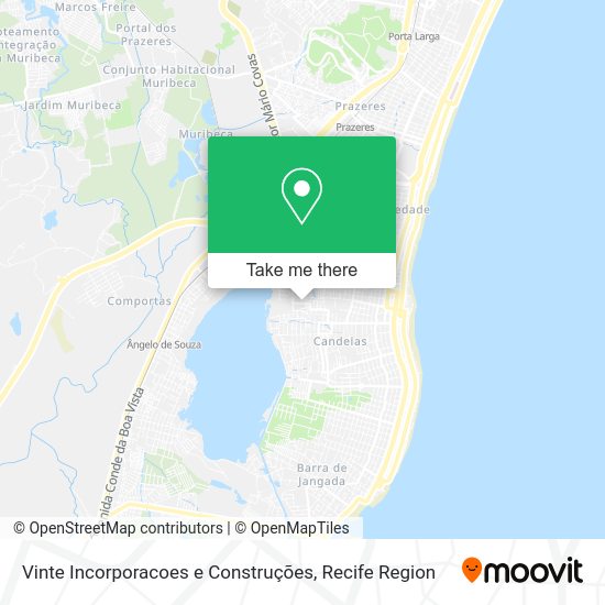 Vinte Incorporacoes e Construções map