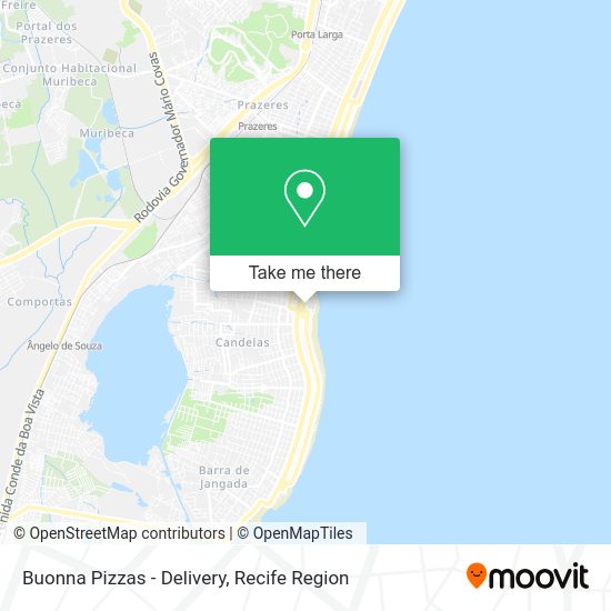 Buonna Pizzas - Delivery map