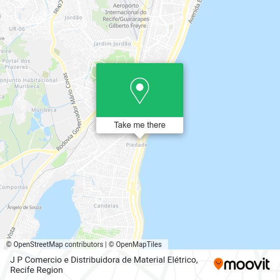 J P Comercio e Distribuidora de Material Elétrico map