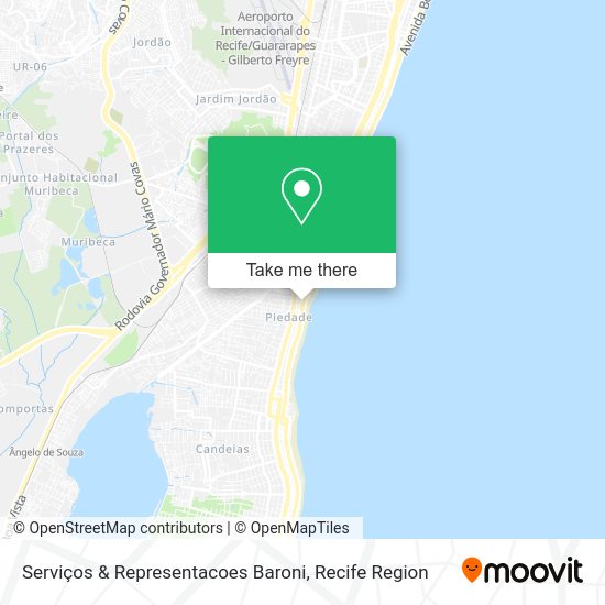 Serviços & Representacoes Baroni map