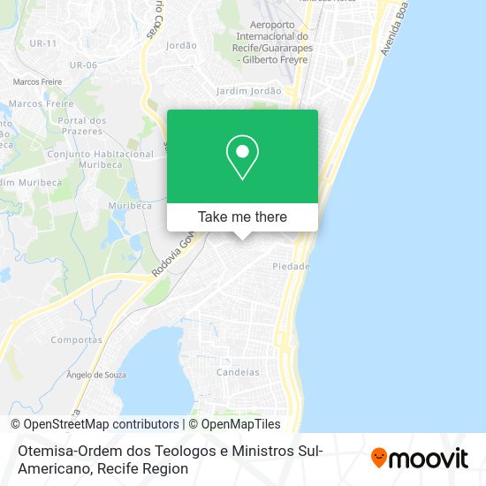 Otemisa-Ordem dos Teologos e Ministros Sul-Americano map