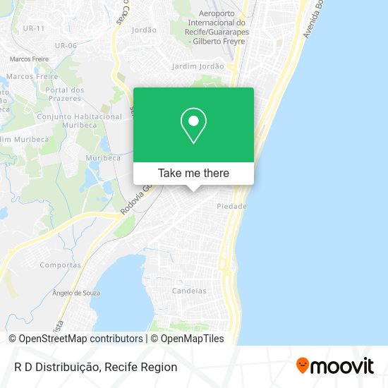 R D Distribuição map