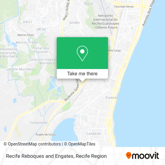 Recife Reboques and Engates map