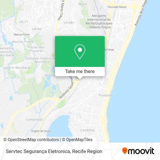 Servtec Segurança Eletronica map